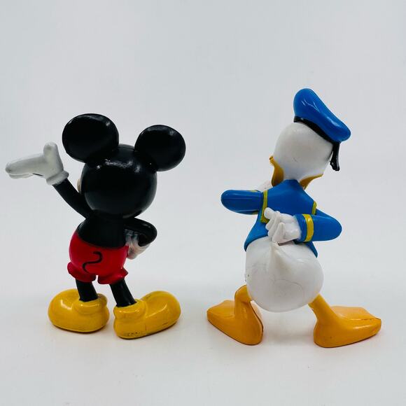 Disney Characters Plastic Mickey Mouse Donald Duck 2.5" Kids Toy Play Figurines - Picture 4 of 6